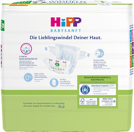 Windeln extra weich Gr. 6 Extra Large (13+ kg) HiPP Babysanft