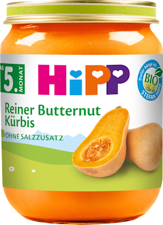 Gemüse Reiner Butternut Kürbis ab dem 5. Monat HiPP