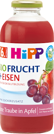 Saft Frucht + Eisen Rote Traube in Apfel ab 6. Monat HiPP