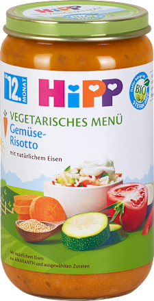 vegetarisches Menü Gemüse-Risotto HiPP