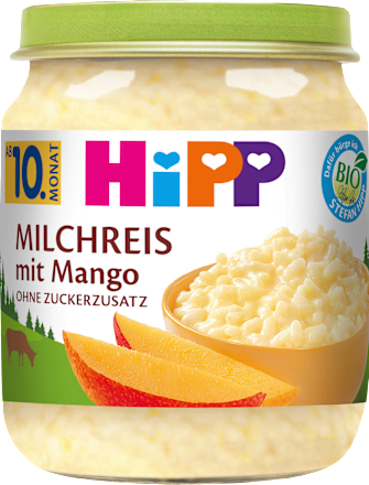 Milchreis mit Mango ab dem 10. Monat HiPP