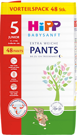 Baby Pants Gr. 5 (11-17 kg), Doppelpack HiPP Babysanft