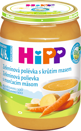 BIO Zeleninová polévka s krůtím masem HiPP