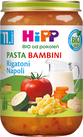 Rigatoni Napoli BIO, po 11. miesiącu HiPP