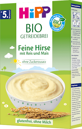 Getreidebrei Feine Hirse mit Reis und Mais ab dem 5. Monat HiPP