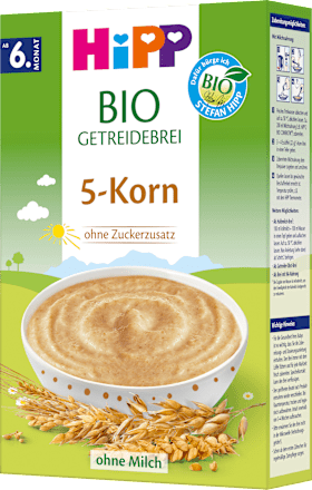 Bio-Getreidebrei Fünfkorn HiPP