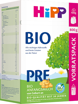 Anfangsmilch Pre von Geburt an HiPP