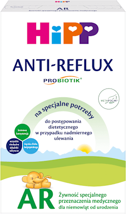 Żywność specjalnego przeznaczenia medycznego AR przeciw ulewaniu  HiPP