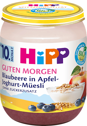 Frucht & Joghurt Guten Morgen Blaubeere in Apfel-Joghurt-Müsli ab 10. Monat HiPP