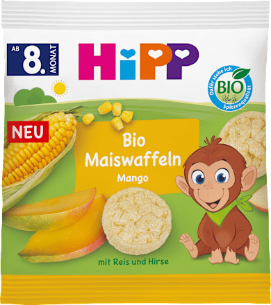 Babysnack Maiswaffeln Mango ab dem 8. Monat HiPP