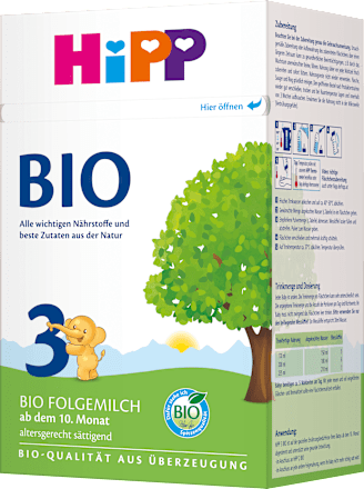 Folgemilch 3 ab dem 10. Monat HiPP