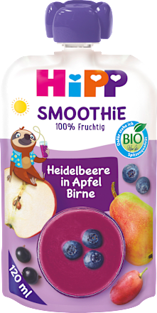 Quetschie Smoothie Mix Heidelbeere in Apfel-Birne, ab 1 Jahr  HiPP