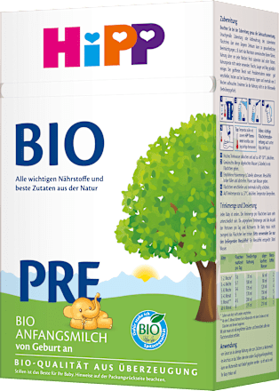 Anfangsmilch Pre von Geburt an HiPP