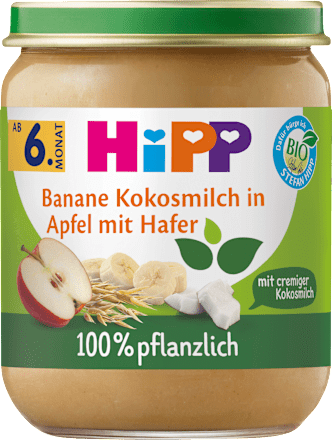 Frucht & Getreide Banane Kokosmilch in Apfel mit Hafer ab dem 6.Monat HiPP