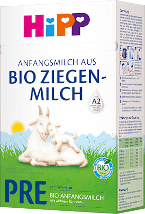 Anfangsmilch Pre aus Ziegenmilch von Geburt an HiPP