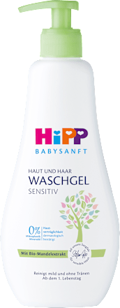Baby Waschgel Haut & Haar sensitiv HiPP Babysanft