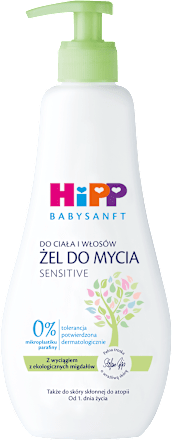 Żel do mycia ciała i włosów, od 1. dnia życia HiPP