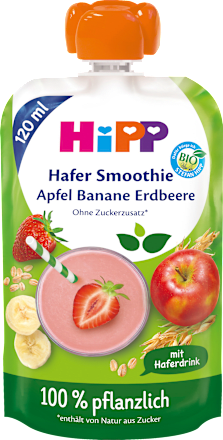 BIO Smoothie – jabuka, banana, jagoda i zob, 12+ mj. HiPP
