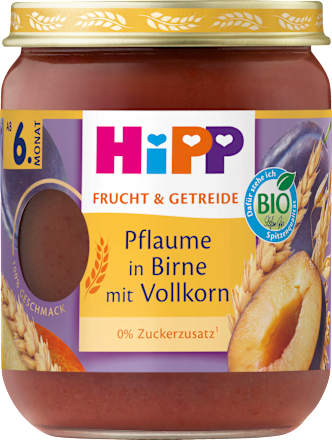 Frucht & Getreide Pflaume in Birne mit Vollkorn ab dem 6.Monat HiPP