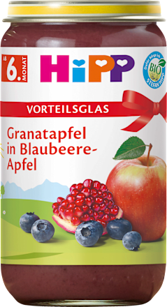 Früchte Granatapfel in Blaubeere-Apfel ab 6. Monat  HiPP