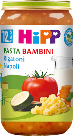 Menü Pasta Rigatoni Napoli ab dem 12. Monat HiPP