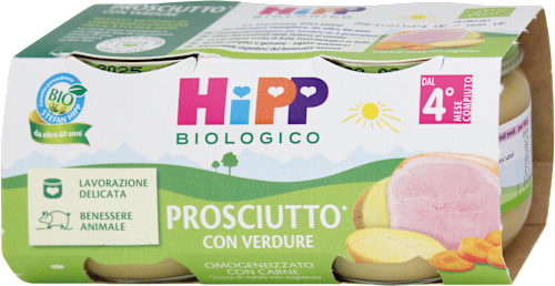 Omogeneizzato di prosciutto con verdure bio  HiPP