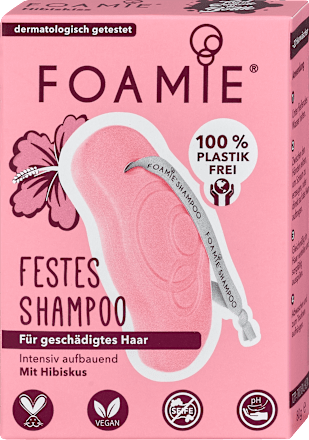 Festes Shampoo mit Hibiskus Foamie