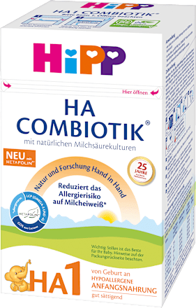 Anfangsmilch HA1 Combiotik von Geburt an HiPP