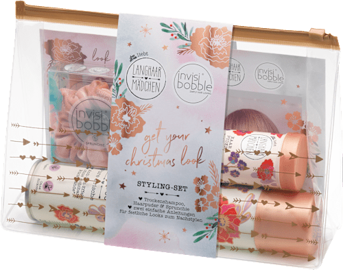 Geschenkset Christmas Look mit invisibobble Sprunchie Langhaarmädchen