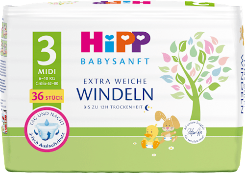 Windeln Gr. 3 Midi (6-10 kg) HiPP Babysanft