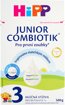 pokračovací mléčná kojenecká výživa 3 Combiotik 12m HiPP