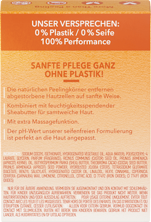 Festes Körperpeeling Aprikosenkernen & Sheabutter Foamie