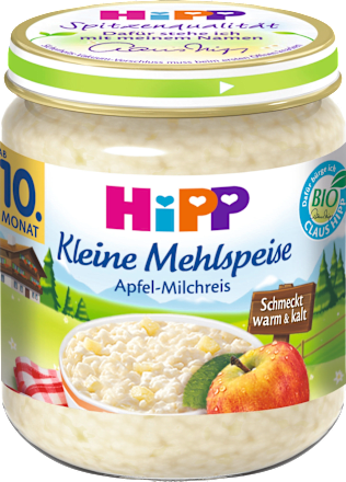 Kleine Mehlspeise Apfel-Milchreis ab 10. Monat HiPP