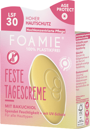Feste Gesichtscreme Age Protect LSF 30 Foamie