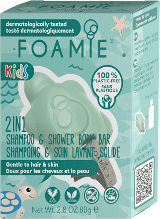 Tuhé sprchovacie mydlo pre deti 2v1 Mango Foamie