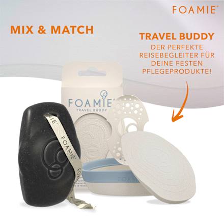 Festes Duschgel mit Aktivkohle Foamie