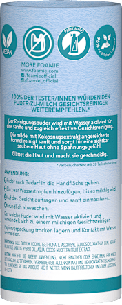 Puder-zu-Milch Gesichtsreiniger Foamie