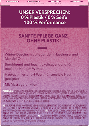 Festes Duschgel Winter-Dusche Foamie