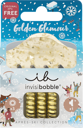 Geschenkset Weihnachten Après Ski Golden Glamour 4tlg invisibobble
