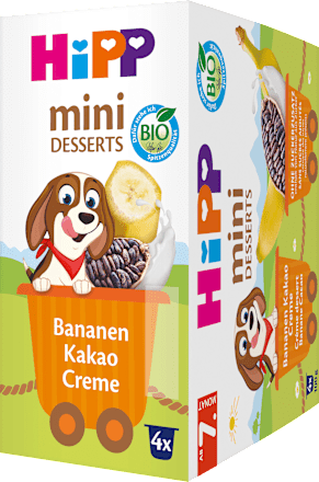 Mini Desserts Bananen Kakao Creme ab dem 7. Monat (4x100 g) HiPP