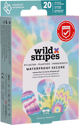Pflaster Waterproof Secure Rainbow Wild Stripes