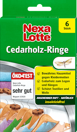 Kleidermottenfalle Cedarholz-Ringe Nexa Lotte