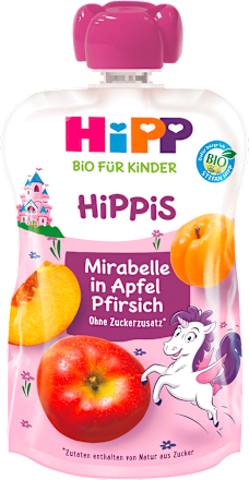 HiPPis voćna kašica - jabuka sa Mirabel šljivom i breskvom  HiPP