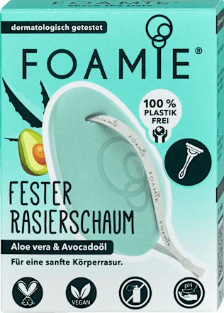 Fester Rasierschaum mit Aloe vera und Avocadoöl Foamie