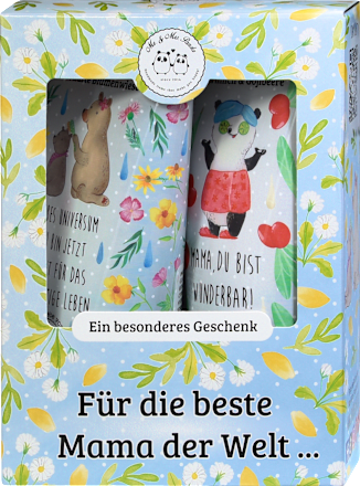 Geschenkset Für die beste Mama der Welt Mr. & Mrs. Panda