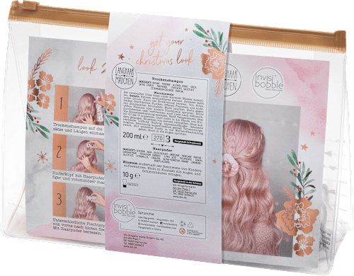 Geschenkset Christmas Look mit invisibobble Sprunchie Langhaarmädchen