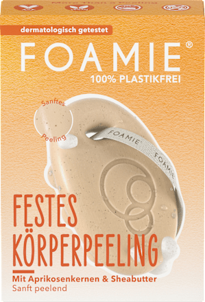 Festes Körperpeeling Aprikosenkernen & Sheabutter Foamie