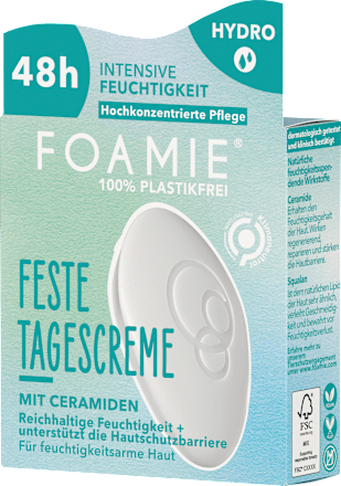 Feste Tagescreme mit Ceramiden Foamie
