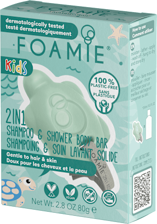 Tuhé sprchovacie mydlo pre deti 2v1 Mango Foamie