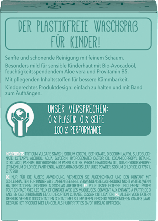 Festes Shampoo & Duschgel 2in1 grün Foamie